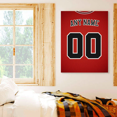 Cleveland Jersey Custom Canvas Print Wall Art for Boy Girl Men Women Basketball Personalized Canvas Art